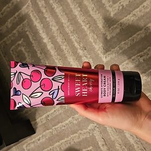 PISTACHIO & 🍒 CHERRY sweetheart cherry hydrating body cream bath and body works